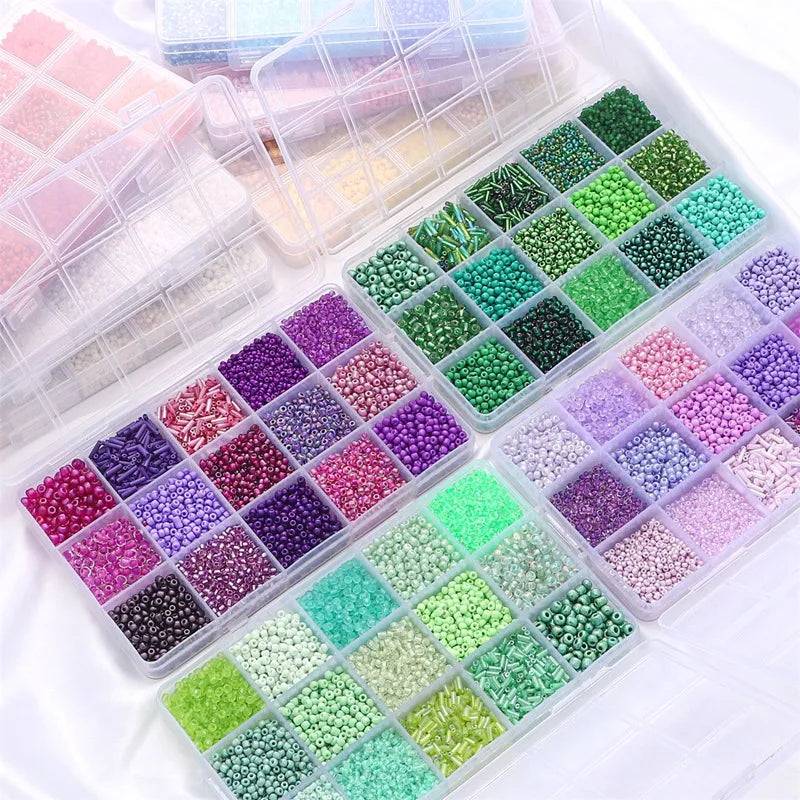 3mm 15 pack Glass Beads, DIY friendship bracelet kit