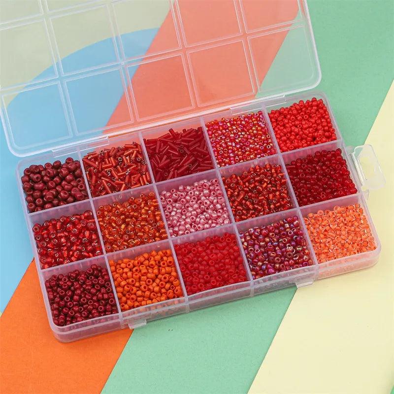 3mm 15 pack Glass Beads, DIY friendship bracelet kit