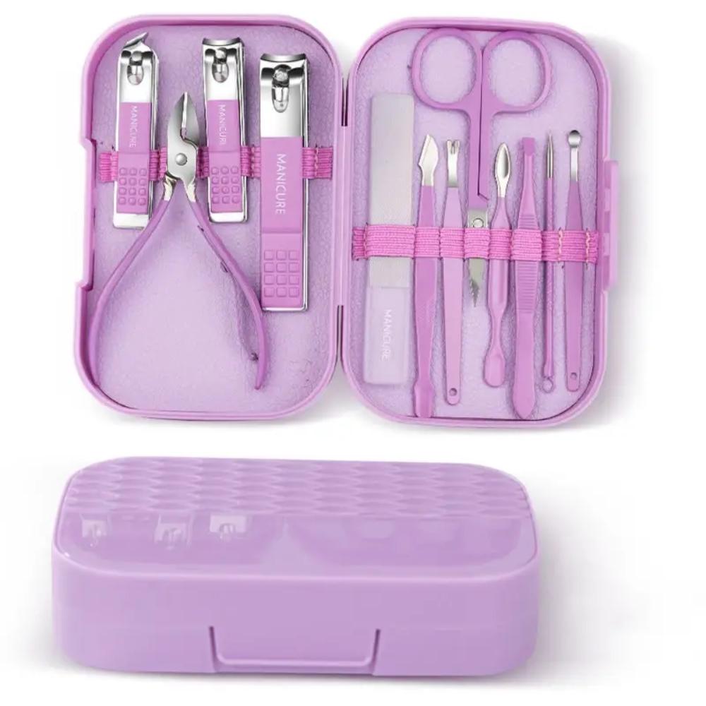 purple version on the Nail manicure tools set