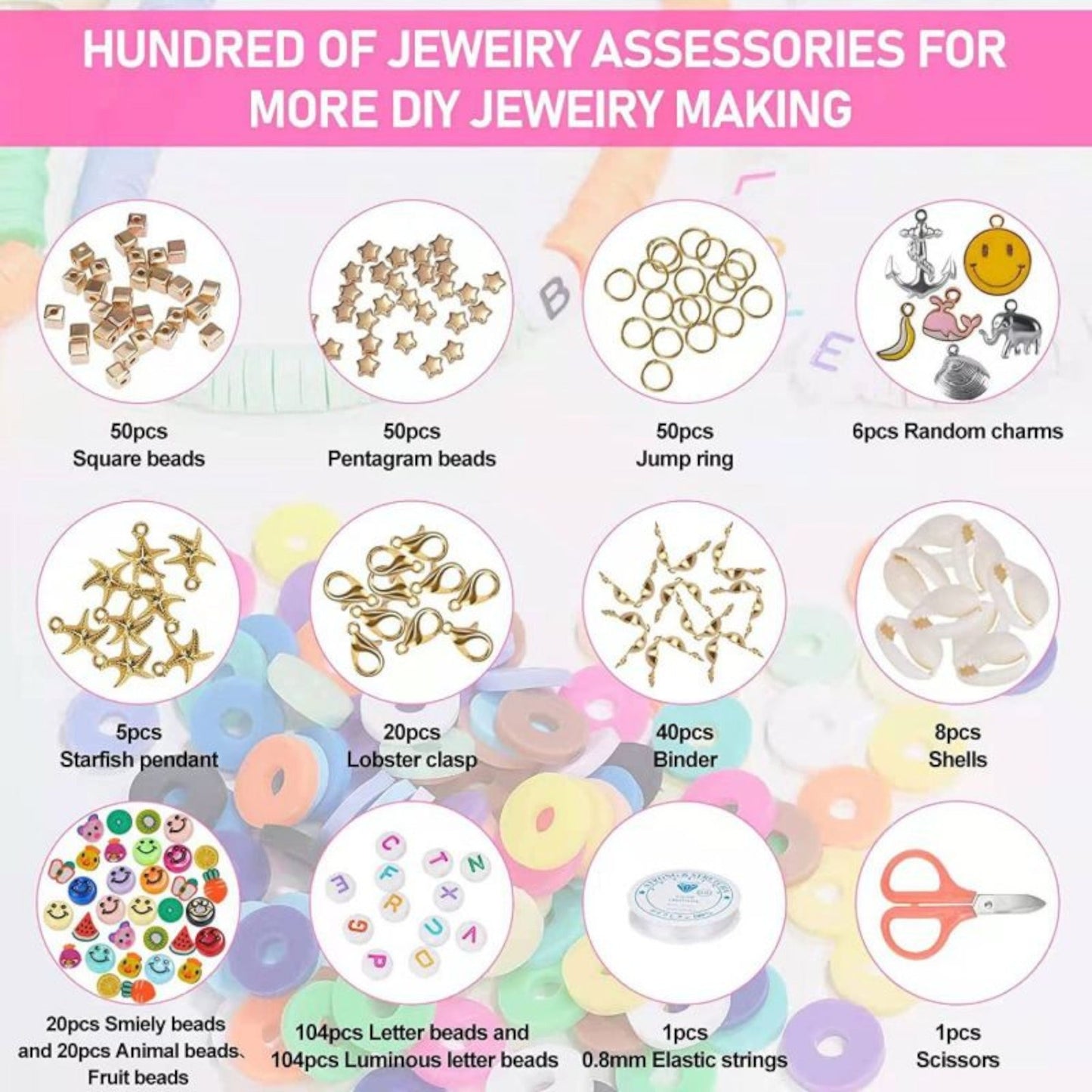 DIY Beading kits for making bracelets and other jewelry.