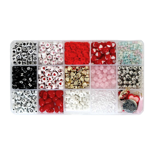 Red & White Bead Box