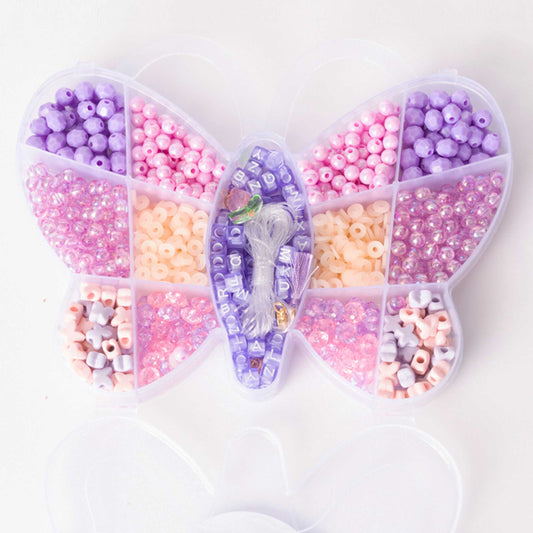 Purple Butterfly Bead Box