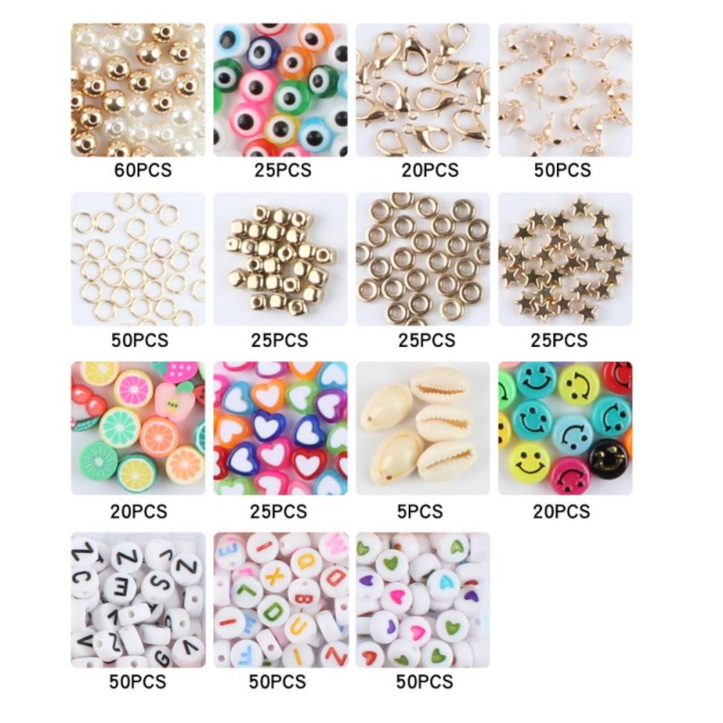 DIY Beading kits for making bracelets and other jewelry.