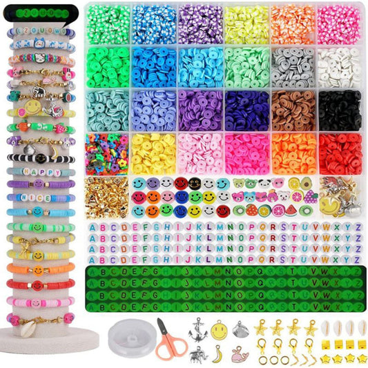 Kits de perles DIY pour fabriquer des bracelets et autres bijoux.