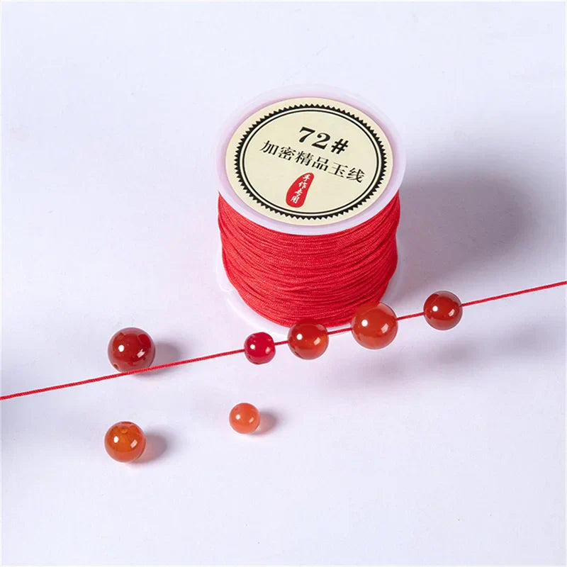 Red Nylon Thread Cord 0.8 mm 