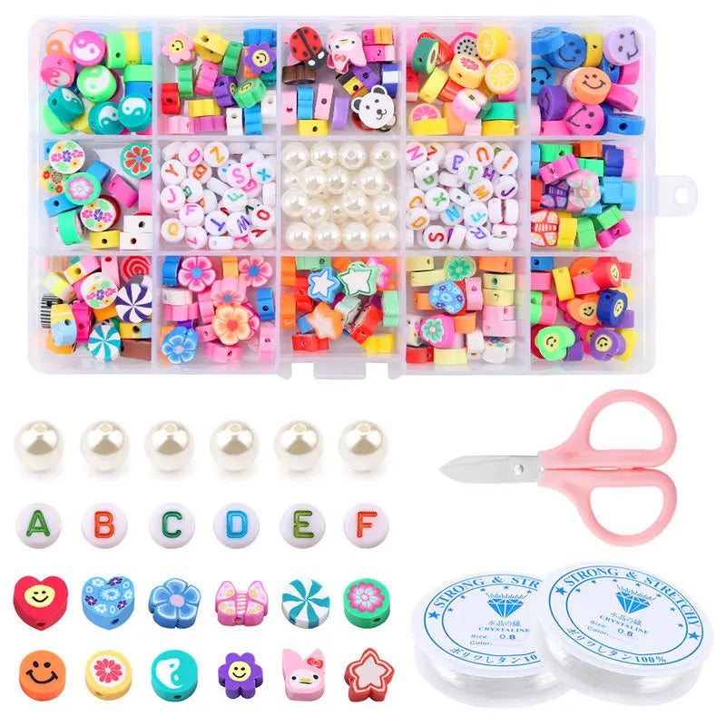 polymer clay beads and charms kit