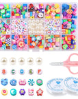 polymer clay beads and charms kit