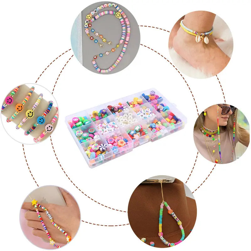 use cases of the polymer clay beads and charms kit